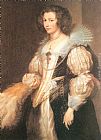 Sir Antony van Dyck Portrait of Maria Lugia de Tassis painting
